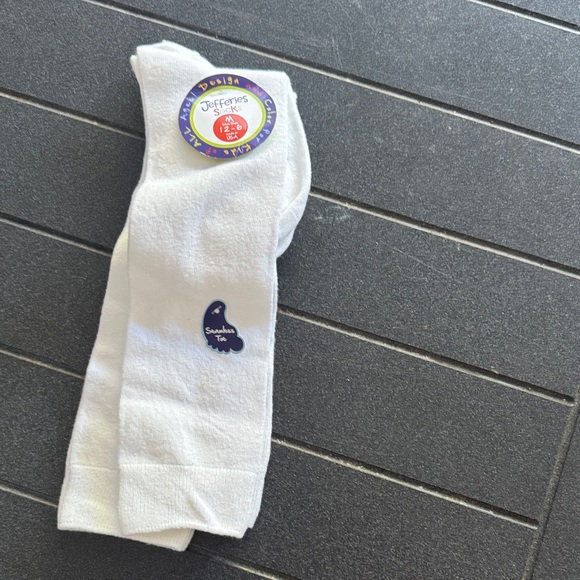 Jefferies Socks Classic White Crew Socks - Picture 1 of 5